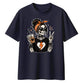 Coffee lover skeleton graphic Halloween Oversized t-shirt