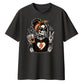 Coffee lover skeleton graphic Halloween Oversized t-shirt
