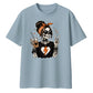 Coffee lover skeleton graphic Halloween Oversized t-shirt