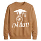 2026 Graduate Unisex Sweatshirt I'm Out Graduation Gift for Him or Her