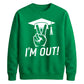 2026 Graduate Unisex Sweatshirt I'm Out Graduation Gift for Him or Her