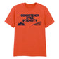 Consistency Over Intensity Slogan Graphic Unisex T-Shirt