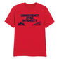 Consistency Over Intensity Slogan Graphic Unisex T-Shirt