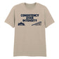 Consistency Over Intensity Slogan Graphic Unisex T-Shirt