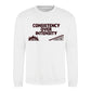 Consistency Over Intensity Slogan Unisex Sweatshirt