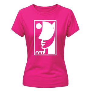 Contemporary Abstract Portrait Apparel ladies fit T-Shirt