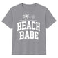 Cool Beach Babe Palm Tree Summer Slogan Kids T-Shirt