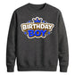Cool Crown Birthday Boy Happy Birthday Sweatshirt