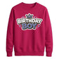 Cool Crown Birthday Boy Happy Birthday Sweatshirt