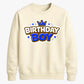 Cool Crown Birthday Boy Happy Birthday Sweatshirt