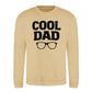 Cool Dad Bold Specs Style Father Day Printed Sweatshirt