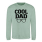 Cool Dad Bold Specs Style Father Day Printed Sweatshirt