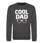 Cool Dad Bold Specs Style Father Day Printed Sweatshirt