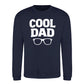 Cool Dad Bold Specs Style Father Day Printed Sweatshirt