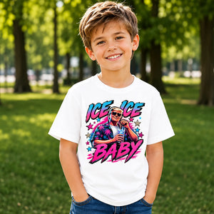 Cool Donald Trump Ice Ice Baby Graphic Retro Kids T-Shirt