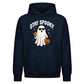 Cool ghost coffee cup graphic Halloween Oversized Hoodie