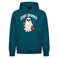 Cool ghost coffee cup graphic Halloween Oversized Hoodie