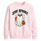 Cool ghost sunglasses drink Halloween Unisex Sweatshirt