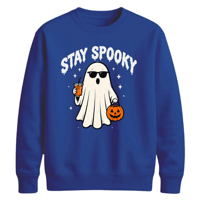 Cool ghost sunglasses drink Halloween Unisex Sweatshirt