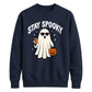 Cool ghost sunglasses drink Halloween Unisex Sweatshirt