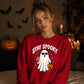 Cool ghost sunglasses drink Halloween Unisex Sweatshirt