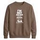 Cool lazy cat resting eyes Funny Memes Unisex Sweatshirt