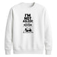 Cool lazy cat resting eyes Funny Memes Unisex Sweatshirt