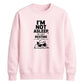 Cool lazy cat resting eyes Funny Memes Unisex Sweatshirt