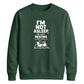 Cool lazy cat resting eyes Funny Memes Unisex Sweatshirt