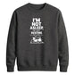 Cool lazy cat resting eyes Funny Memes Unisex Sweatshirt