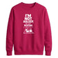 Cool lazy cat resting eyes Funny Memes Unisex Sweatshirt