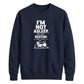 Cool lazy cat resting eyes Funny Memes Unisex Sweatshirt