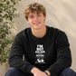 Cool lazy cat resting eyes Funny Memes Unisex Sweatshirt