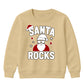Cool Santa Rocks Shades Graphic Christmas Kids Sweatshirt
