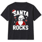 Cool Santa Rocks Sunglasses Graphic Christmas Kids T-Shirt
