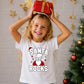 Cool Santa Rocks Sunglasses Graphic Christmas Kids T-Shirt