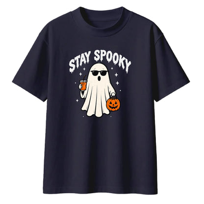 Cool shades ghost stay spooky Halloween Oversized T-Shirt