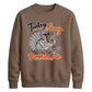Cool turkey pumpkin latte art Thanksgiving Unisex Sweatshirt