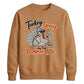 Cool turkey pumpkin latte art Thanksgiving Unisex Sweatshirt