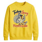 Cool turkey pumpkin latte art Thanksgiving Unisex Sweatshirt
