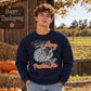 Cool turkey pumpkin latte art Thanksgiving Unisex Sweatshirt