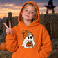 Cosy bobble hat ghost trick or treat Halloween Kids Hoodie