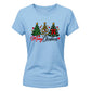 Cosy festive holiday tree print Christmas Ladies T-Shirt