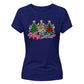 Cosy festive holiday tree print Christmas Ladies T-Shirt