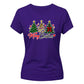 Cosy festive holiday tree print Christmas Ladies T-Shirt