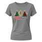 Cosy festive holiday tree print Christmas Ladies T-Shirt