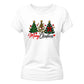 Cosy festive holiday tree print Christmas Ladies T-Shirt