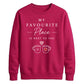 Cozy Favourite Place Next To You For him For her gift sweatshirt