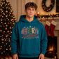 Cozy Festive Tree Typography Christmas Oversized Hoodie