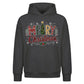 Cozy Festive Tree Typography Christmas Oversized Hoodie